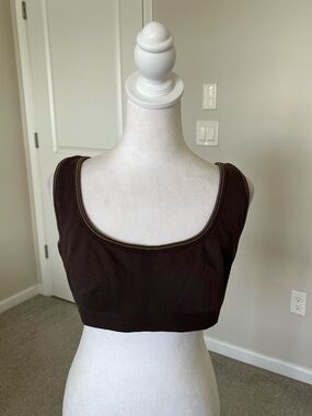 NWT Nike x SKIMS Ribbed Seamless Scoop Sports Bra  in Phoenix Truffle Size 2X